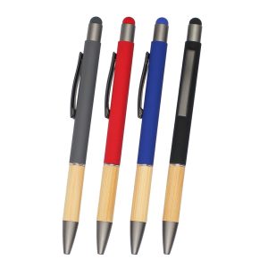 Bambu Gövde Metal Rubber Touchpen